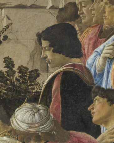Lorenzo (dettaglio) - Adorazione Lami Botticelli