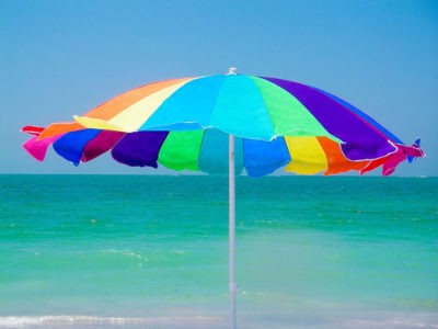 estate ombrellone colori ferragosto italia